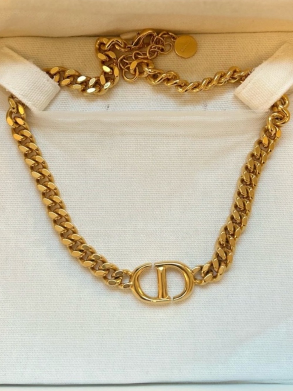 Christian Dior CD Chain Choker